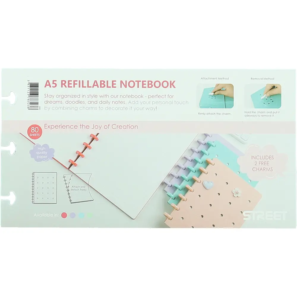 Špiralni zvezek Neon A5 črte