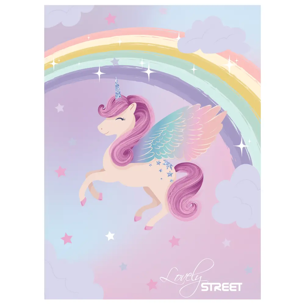 Zvezek Street Unicorn A4 brezčrtni