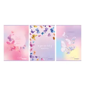 Zvezek Street Butterfly A4 brezčrtni