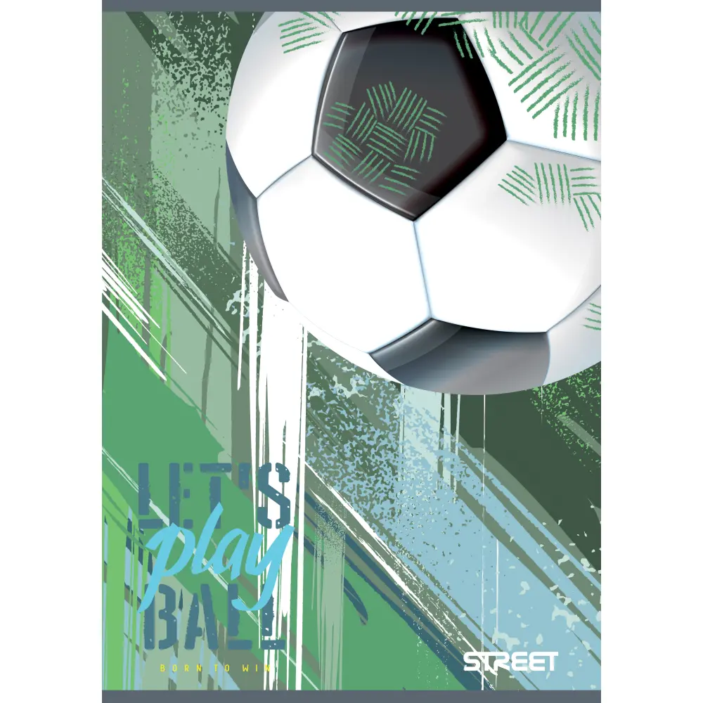 Zvezek Street Footbal A4 črte z robom