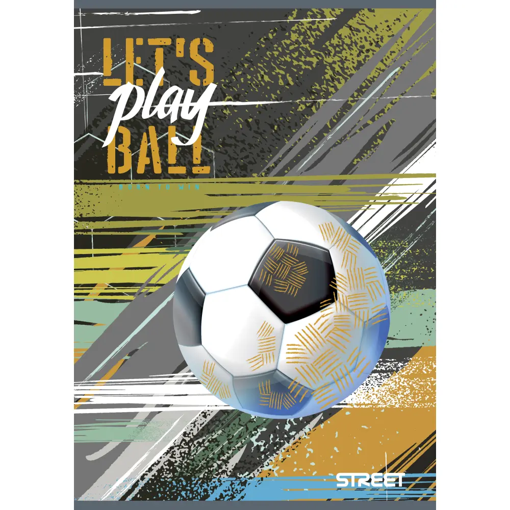 Zvezek Street Footbal A4 mali karo