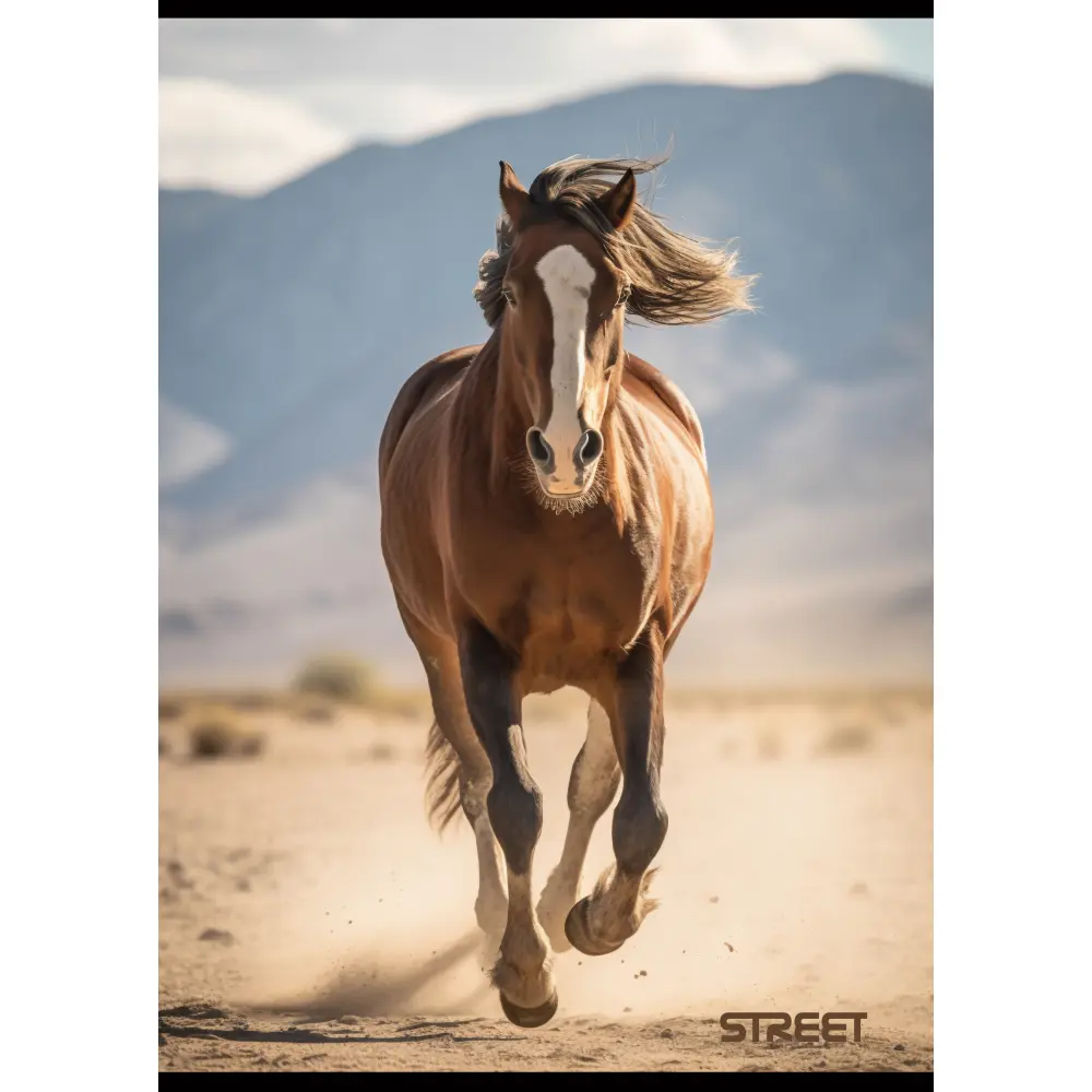 Zvezek Street Horses A4 črte z robom