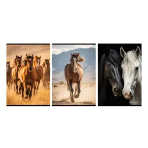 Zvezek Street Horses A4 mali karo