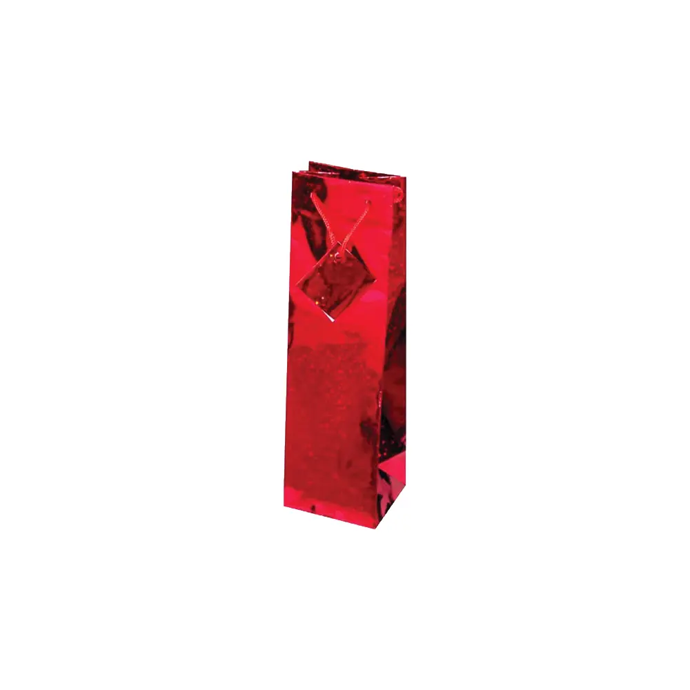 Darilna vrečka hologram B rdeča