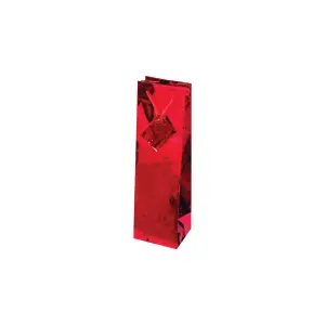 Darilna vrečka hologram B rdeča