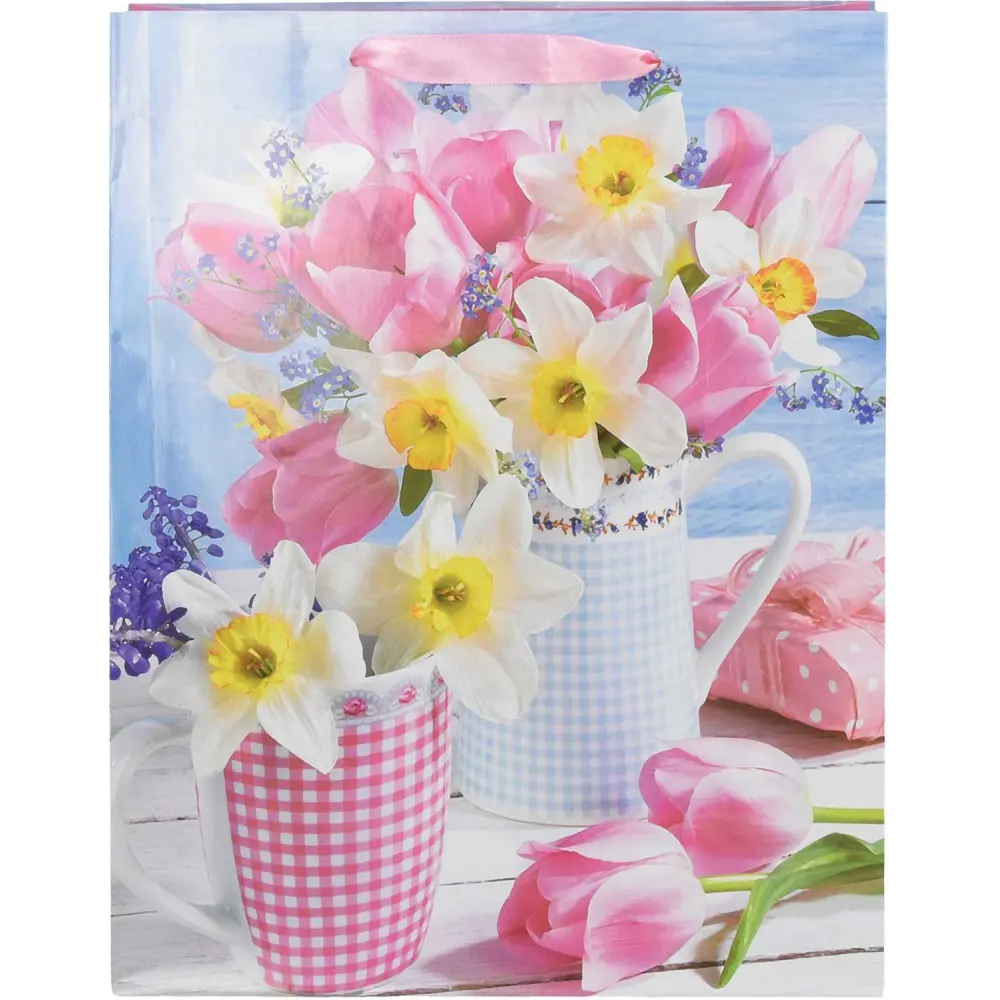 Darilna vrečka L cvetje