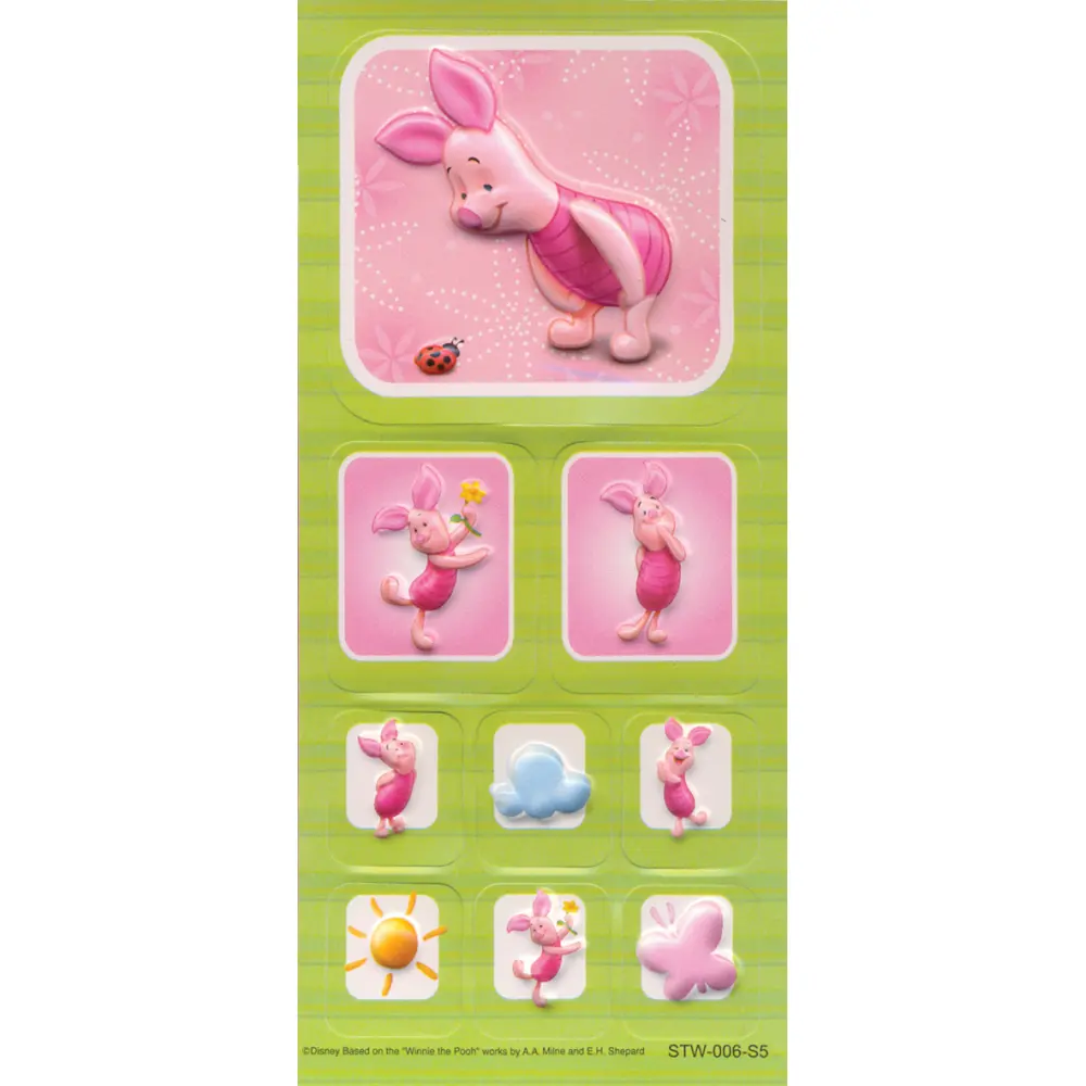 Nalepka 3D Disney Winnie the Pooh