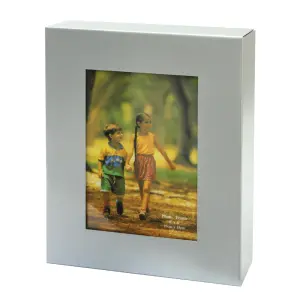 Okvir za slike kovinski srebrn 10x15 cm