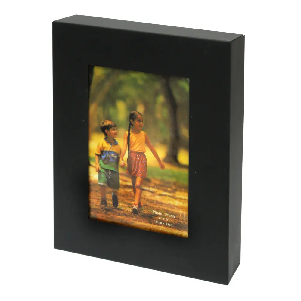 Okvir za slike kovinski črn 13x18 cm