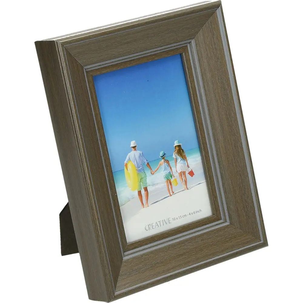 Okvir za slike lesen, temen 10x15 cm