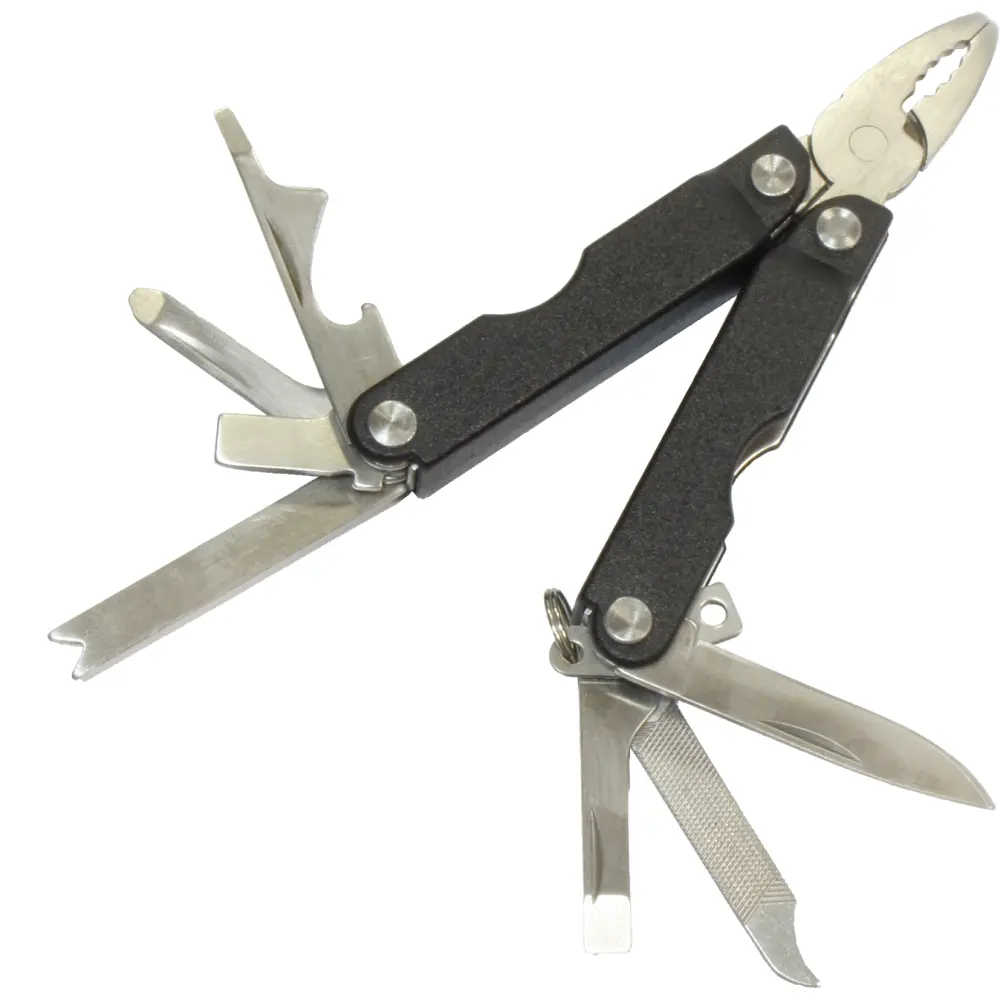 Folding hand tool in textile case