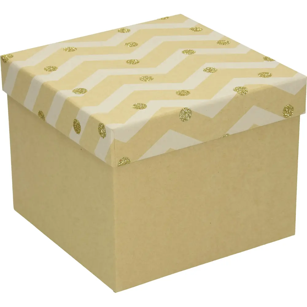 Darilna škatla CREATIVE natur 16x16x13cm