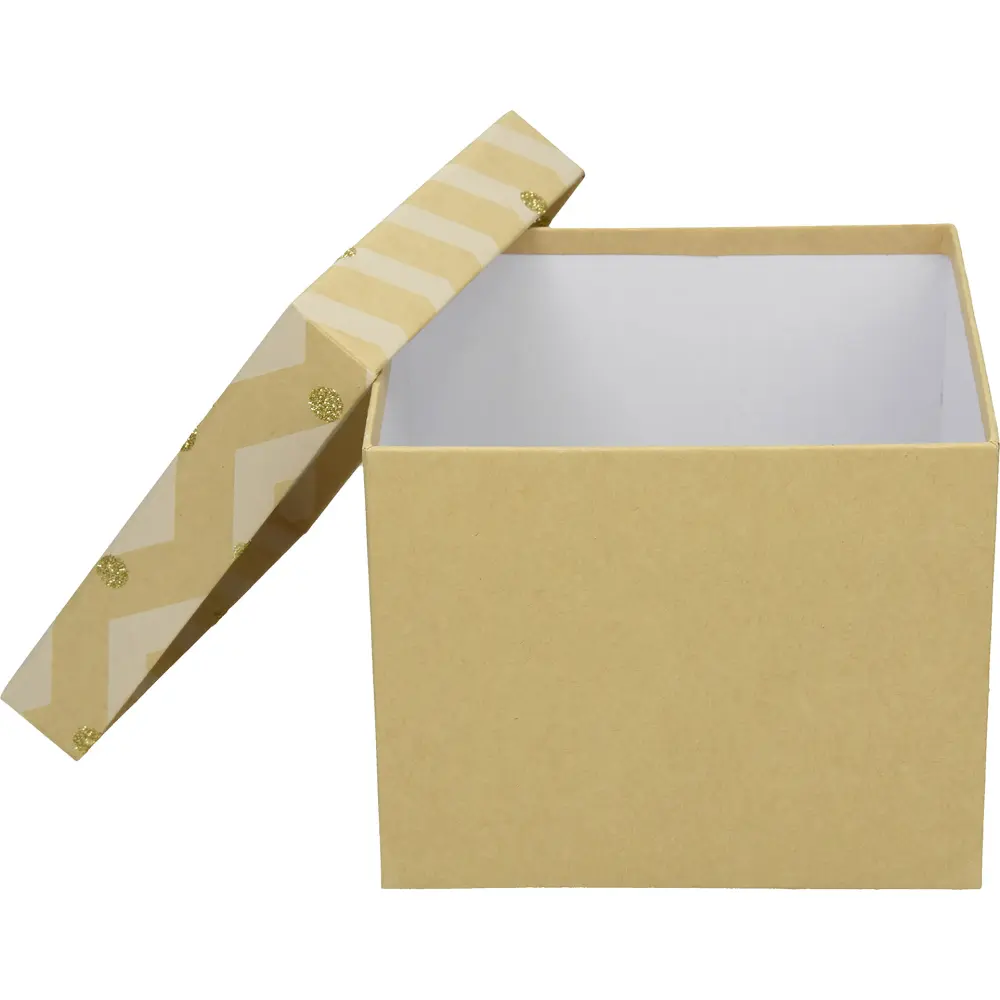 Darilna škatla CREATIVE natur 16x16x13cm