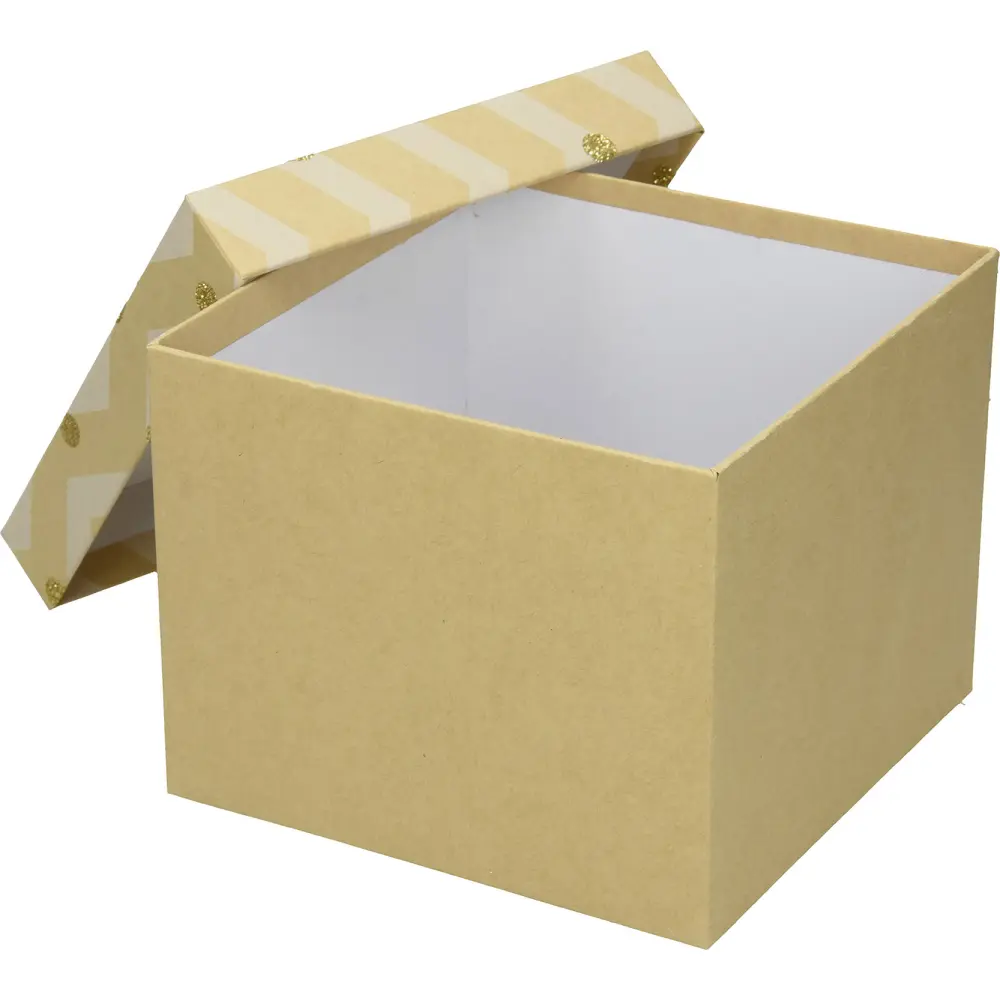 Darilna škatla CREATIVE natur 16x16x13cm