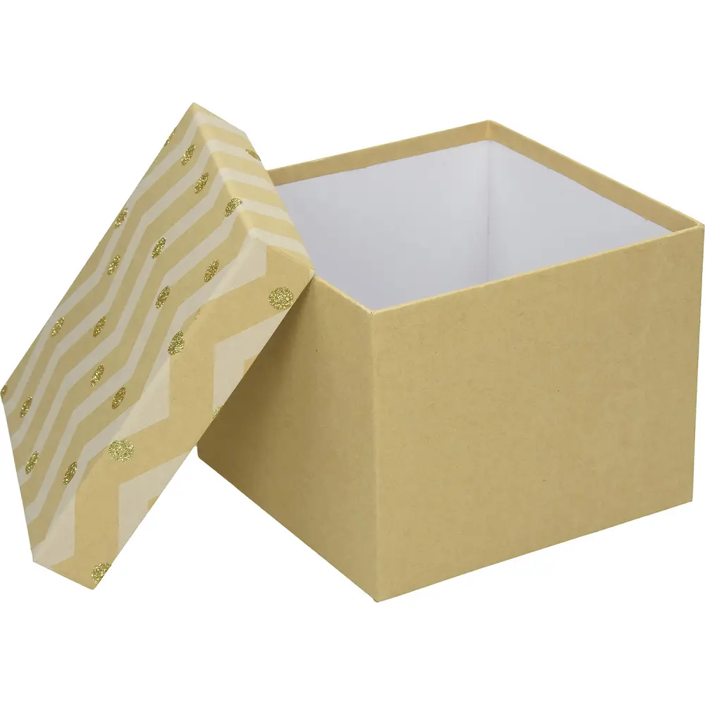 Darilna škatla CREATIVE natur 16x16x13cm