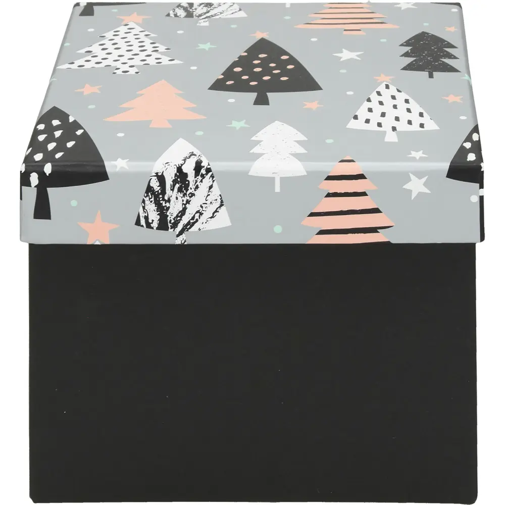 Škatla darilna xmas tree, 22x22x16 cm