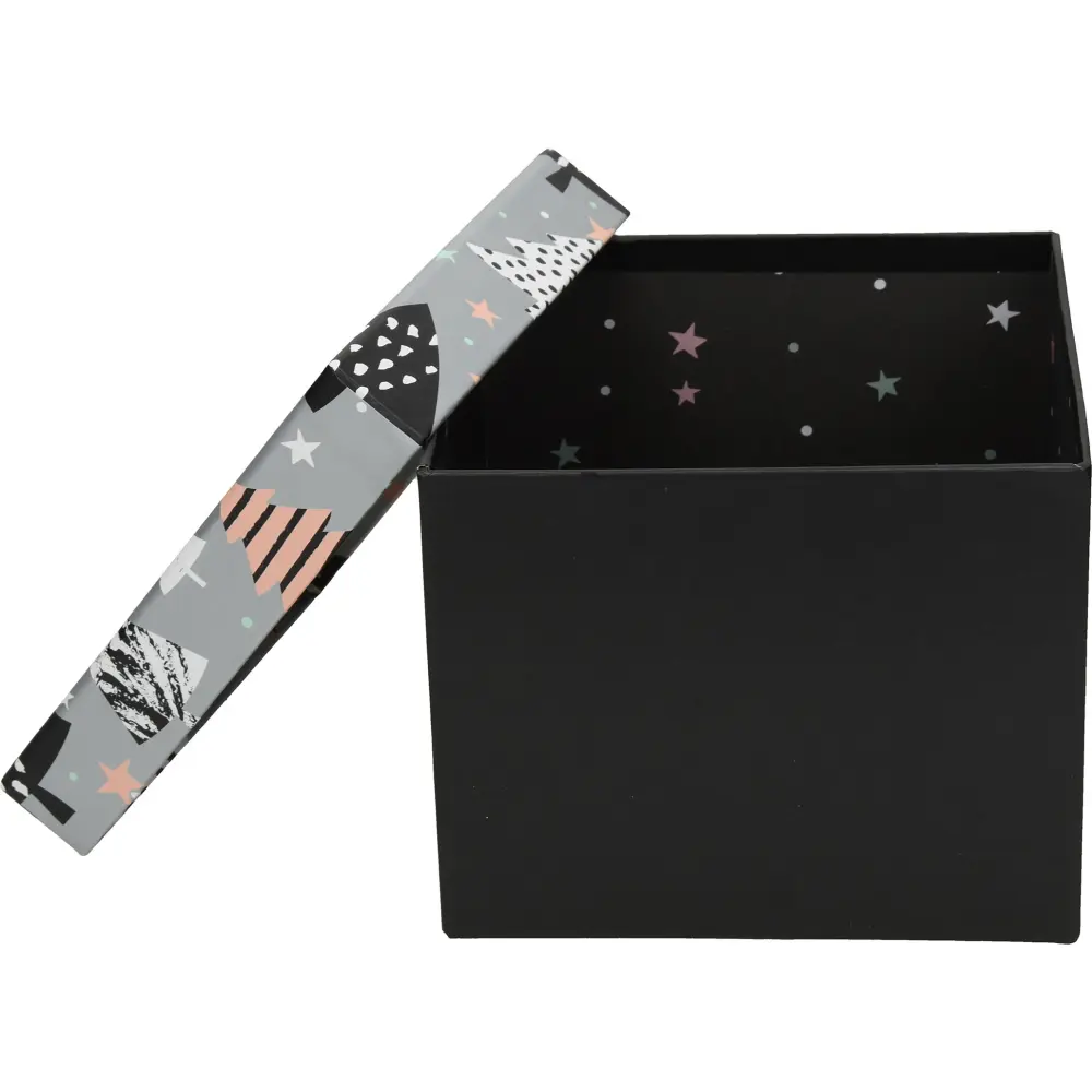 Škatla darilna xmas tree, 22x22x16 cm