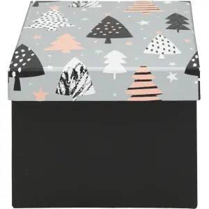 Škatla darilna xmas tree, 22x22x16 cm