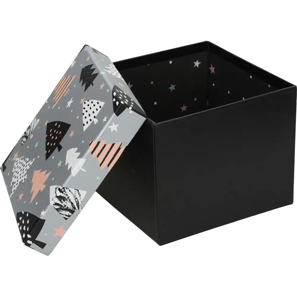 Škatla darilna xmas tree, 16x16x13 cm