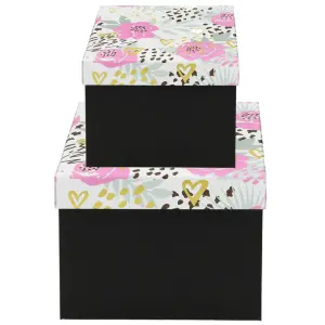 Škatla darilna flowers foil 2/1