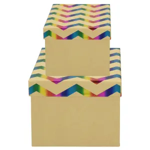 Škatla darilna rainbow pattern 2/1