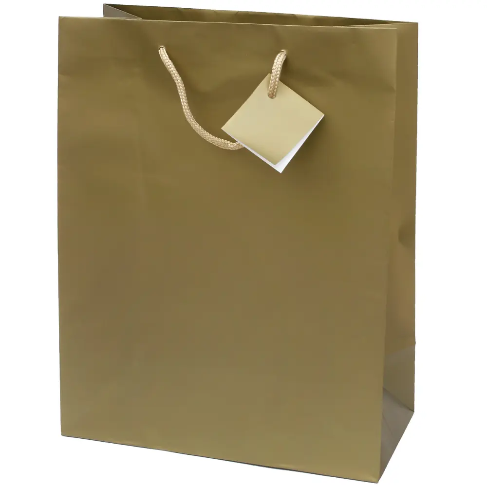 Darilna vrečka M zlata