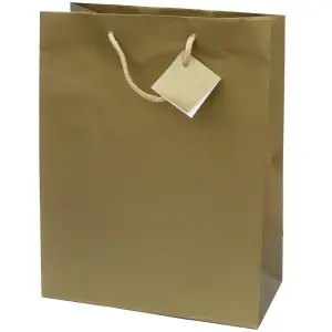 Darilna vrečka M zlata