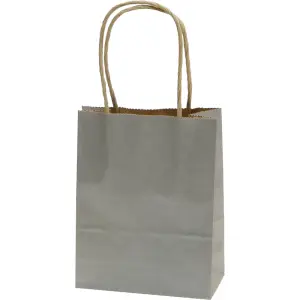 Darilna vrečka eko S srebrna