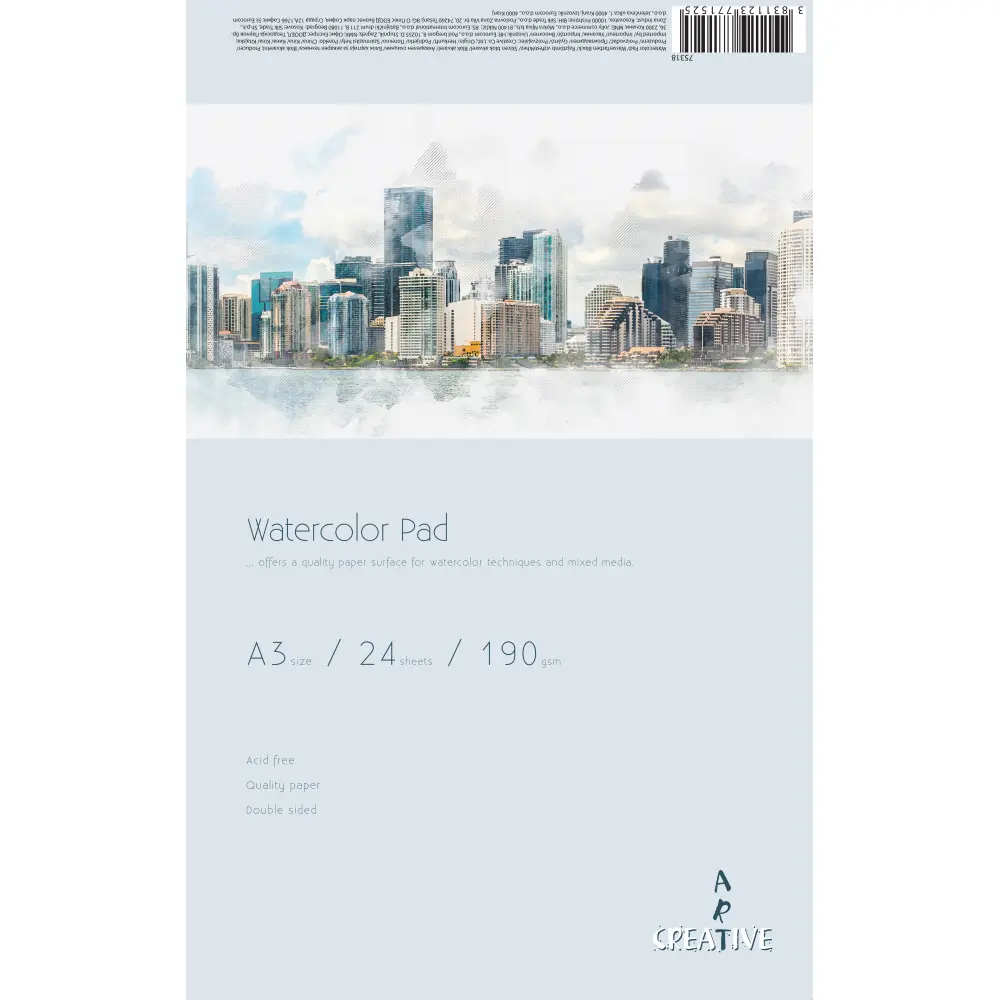 Akvarelni blok Creative A3 24L 190GR.