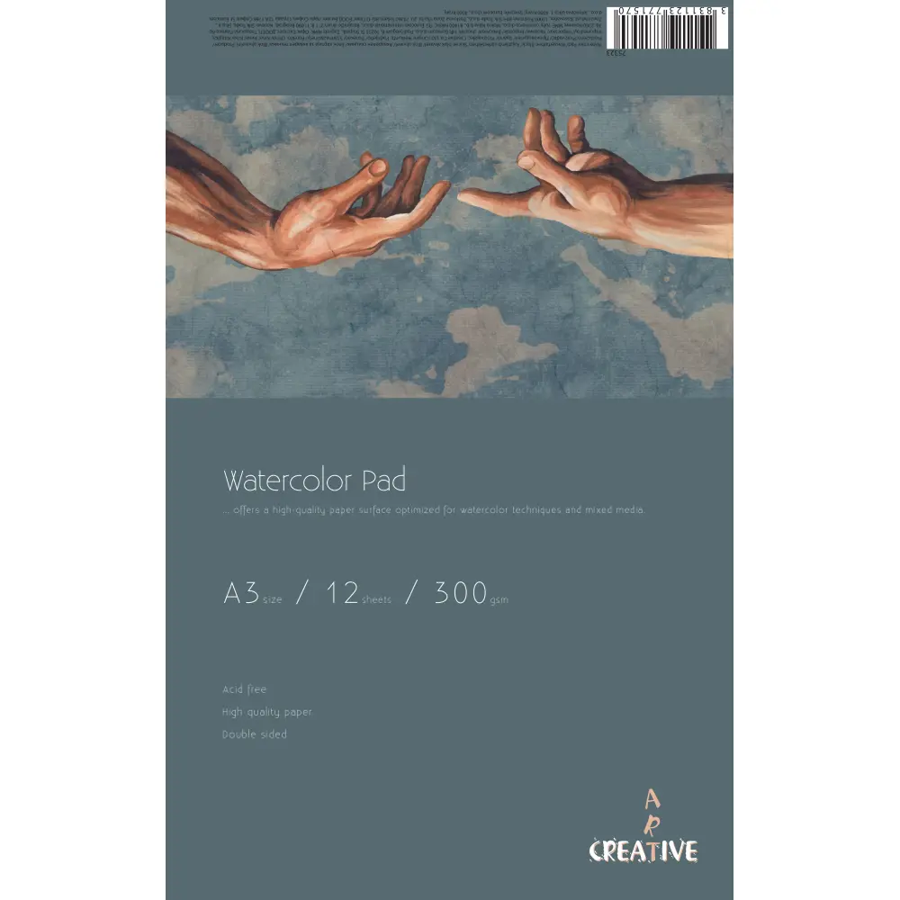 Akvarelni blok Creative A3 12L 300GR.