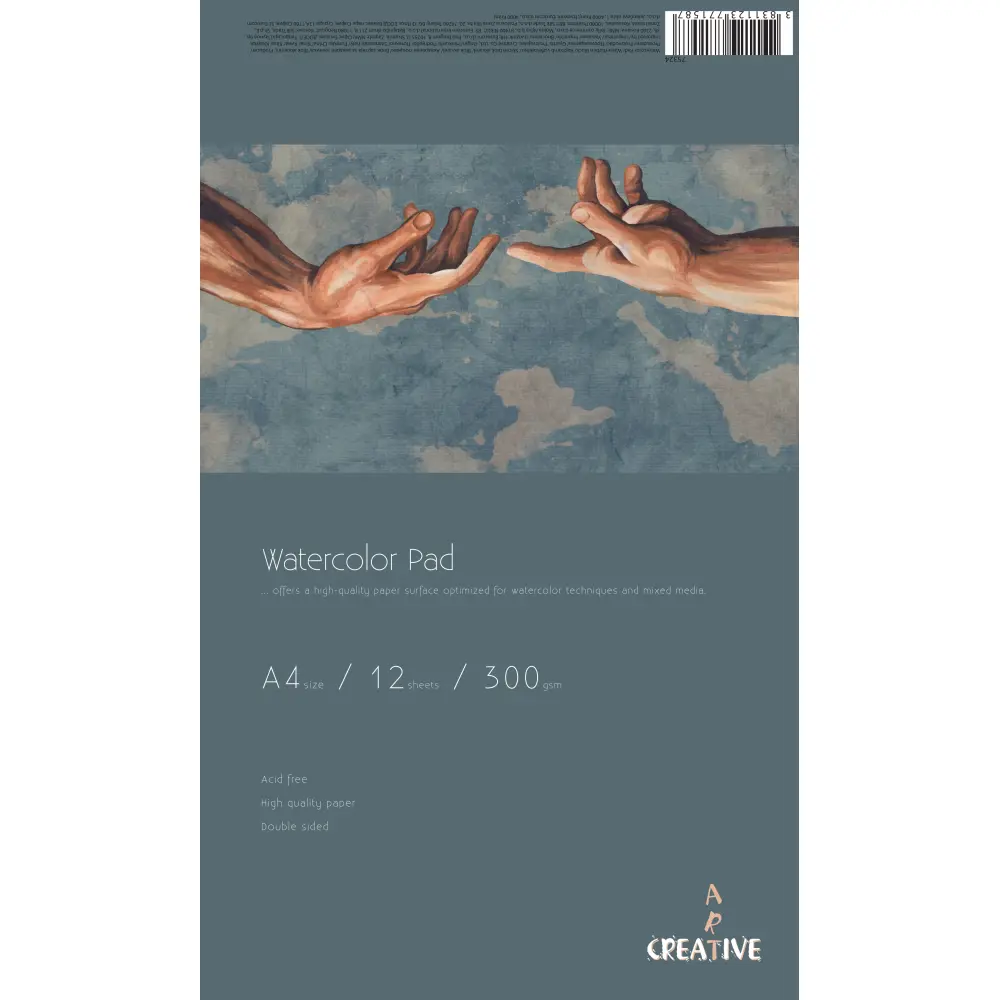 Akvarelni blok Creative A4 12L 300GR.