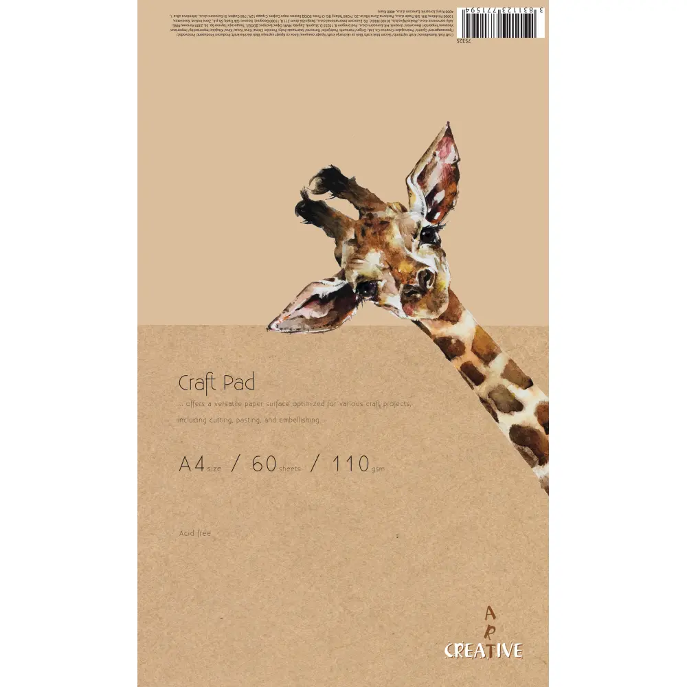 Skicirni blok kraf Creative A4 60L 110G