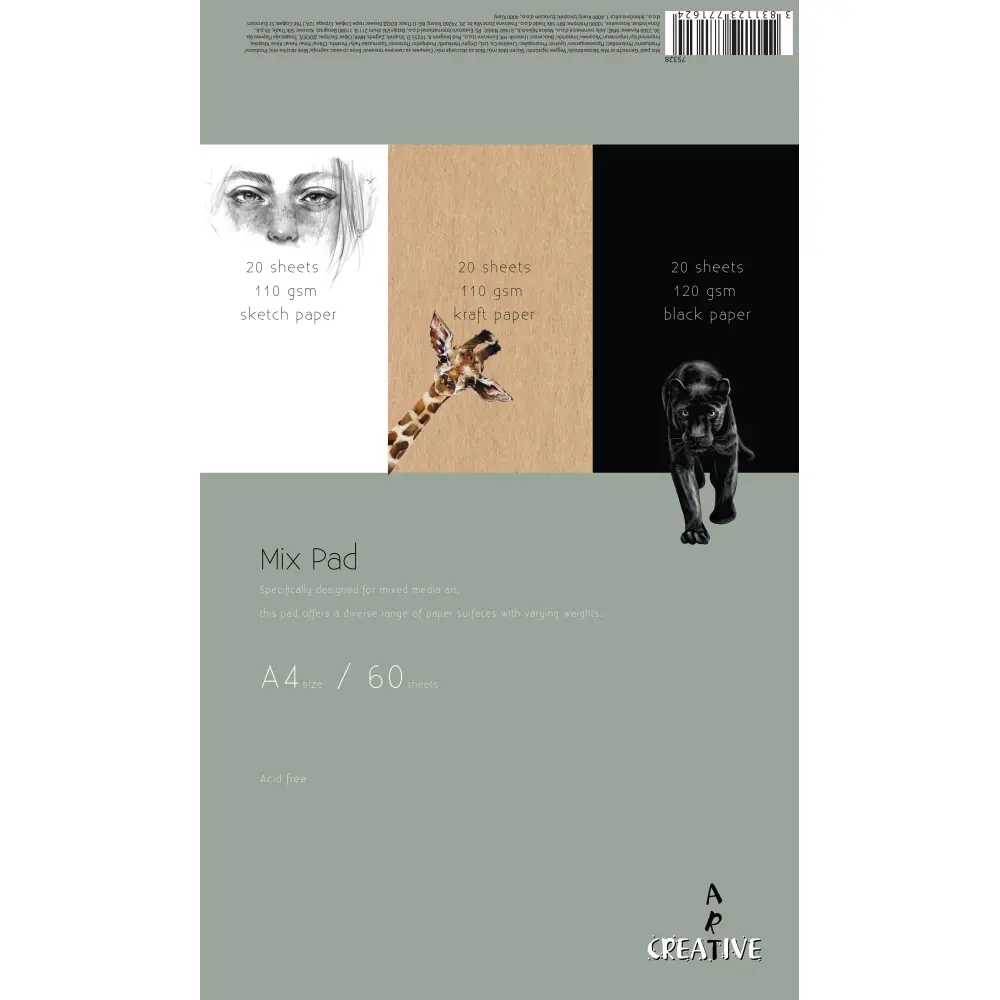 Skicirni blok kraf Creative A4 60L 