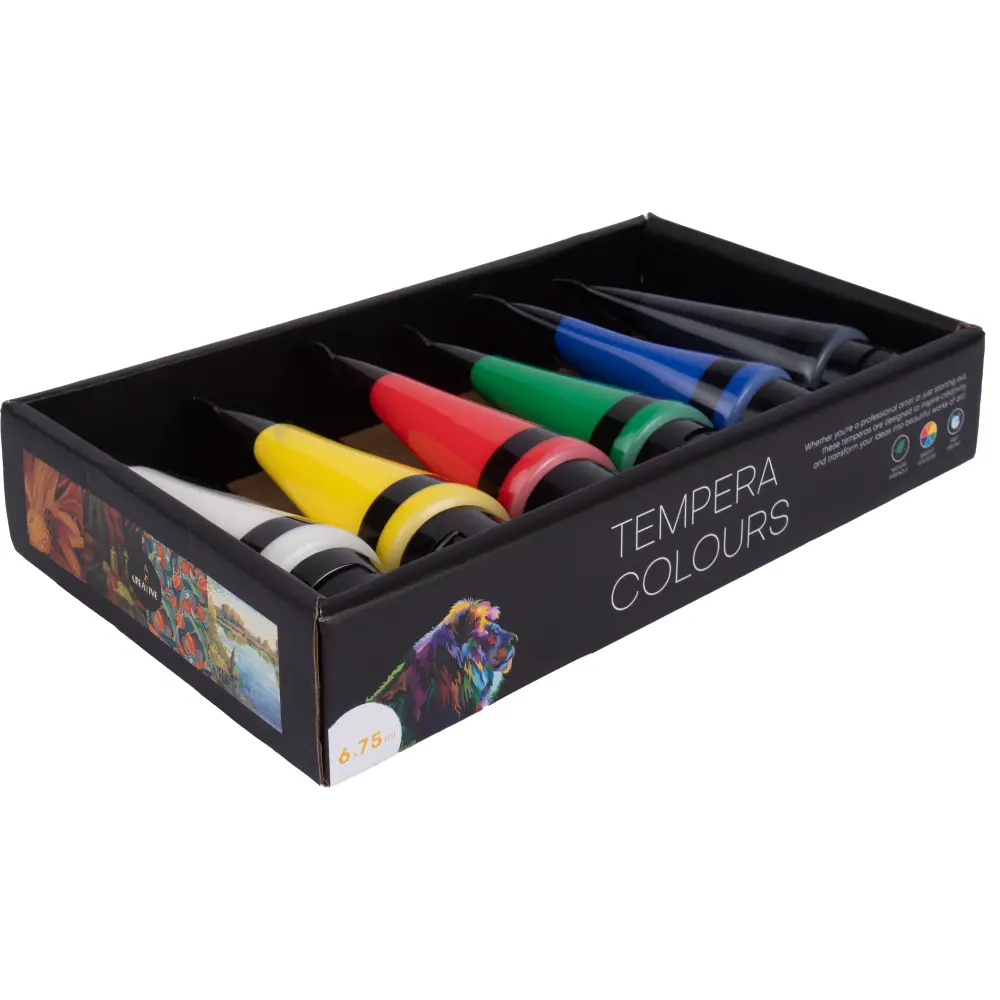 Akrilne tempera barvice 6X75ML