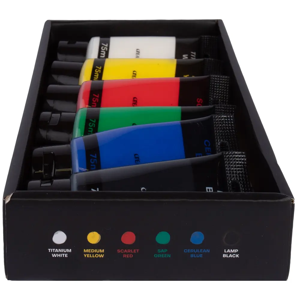 Akrilne tempera barvice 6X75ML