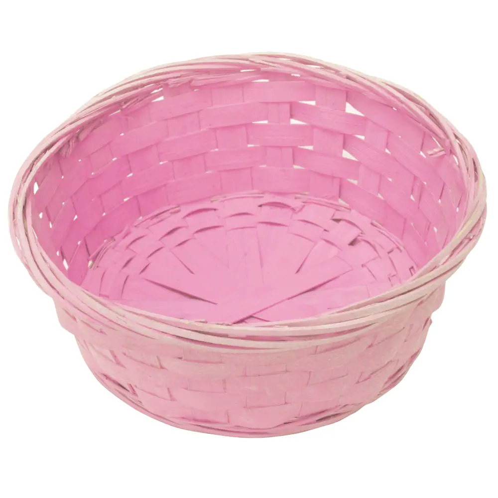 Košara okrogla pletena