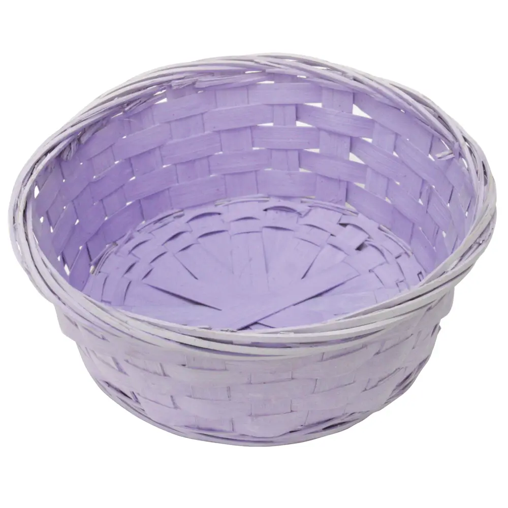 Košara okrogla pletena