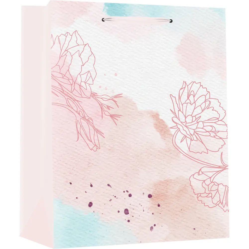 Darilna vrečka M cvetje