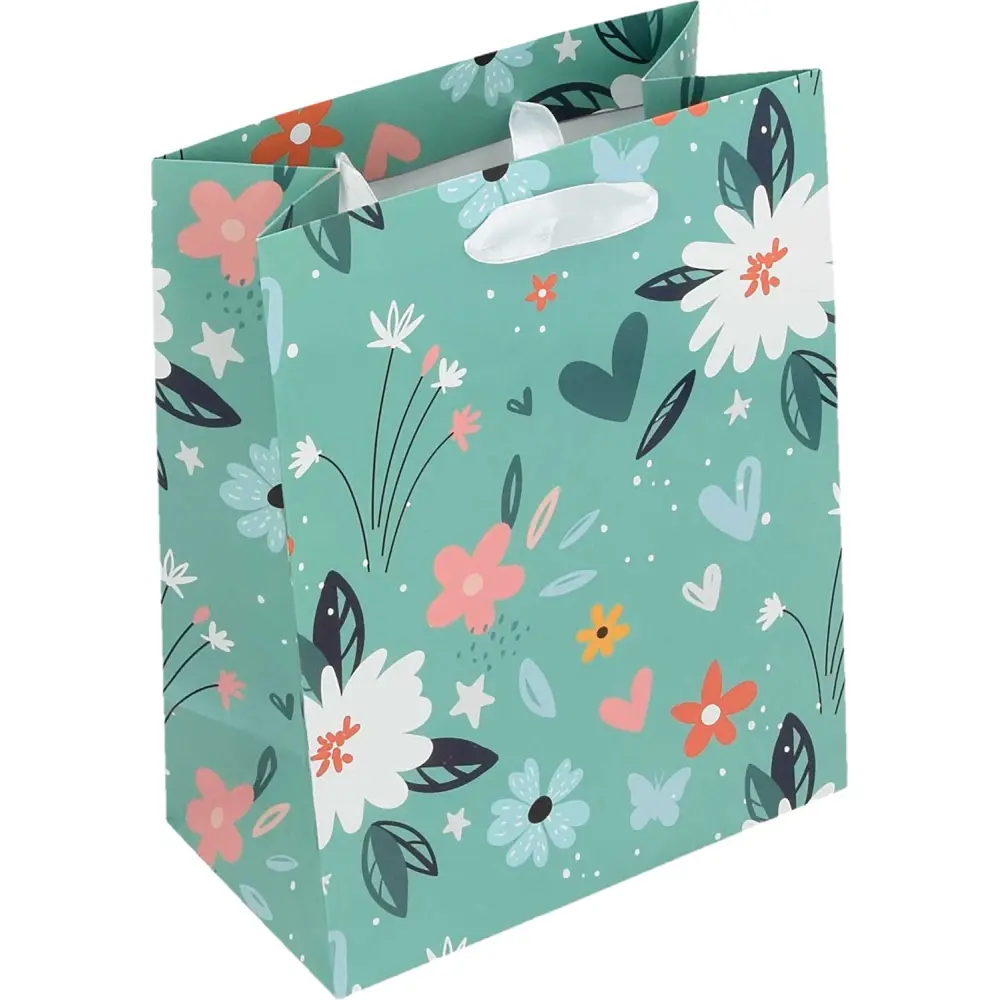 Darilna vrečka M cvetje