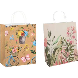Darilna vrečka eko L cvetje