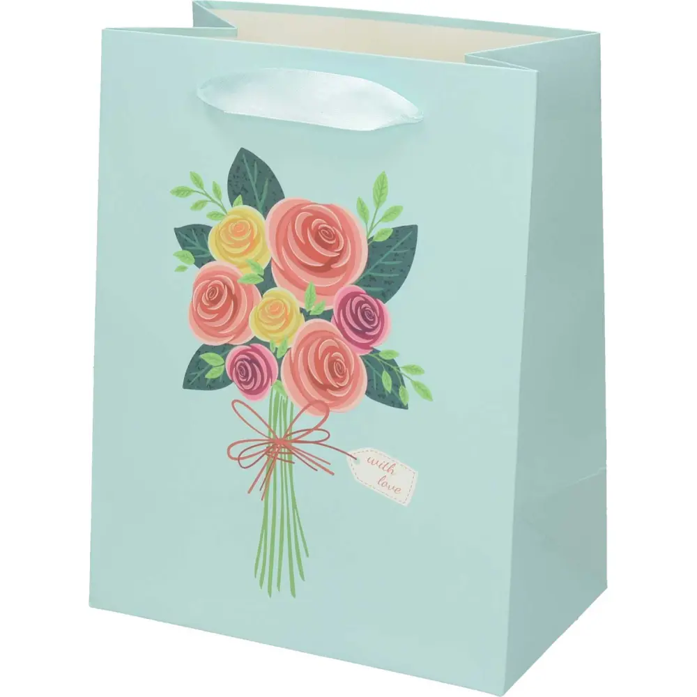 GIFT BAG DELUXE M FLOWERS