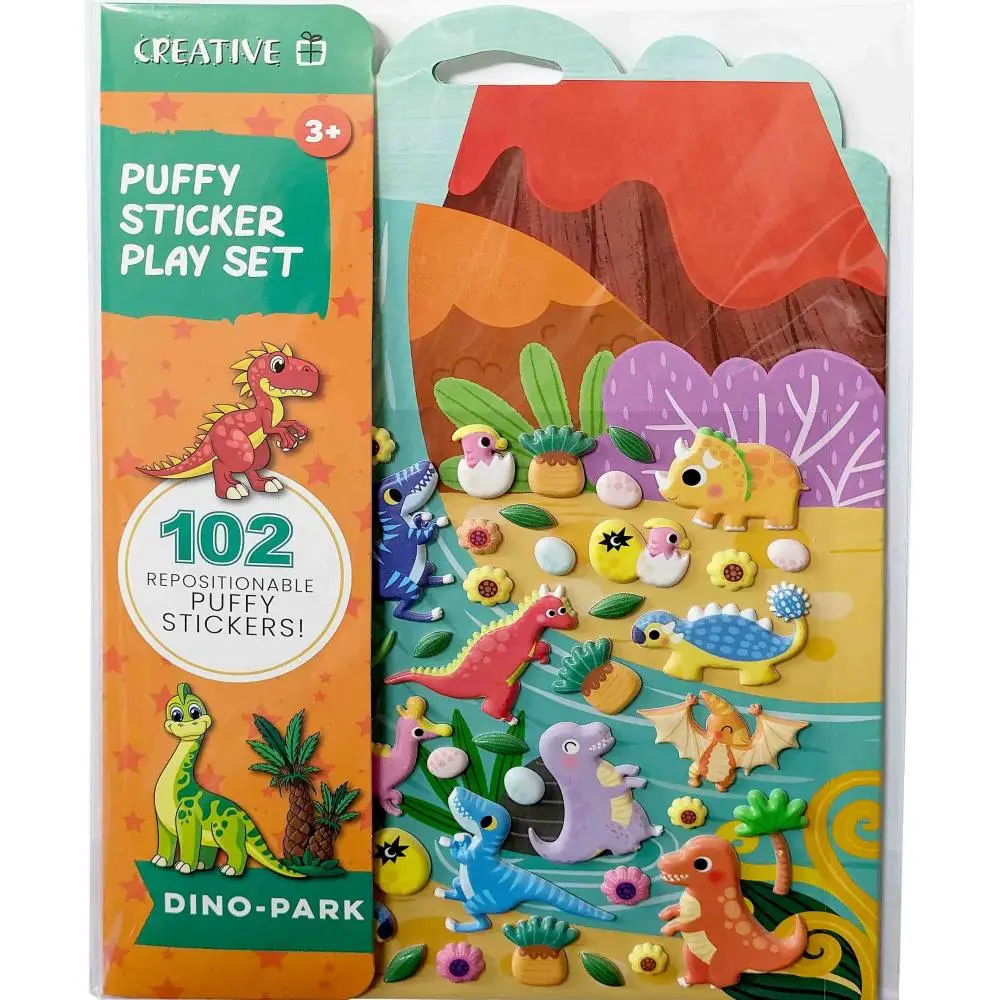 PUFFY STICKERS SET 2D DINO