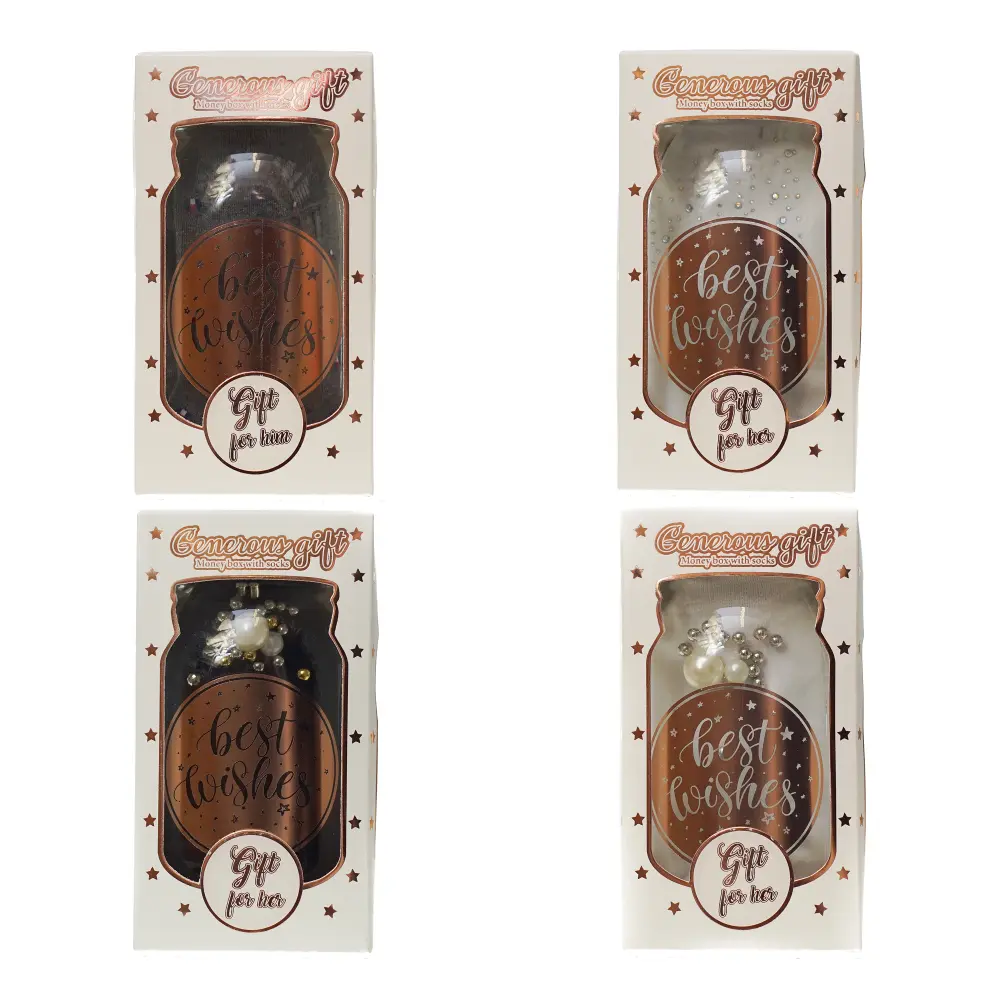 SOCKS IN A SAVING JAR XMAS SORT