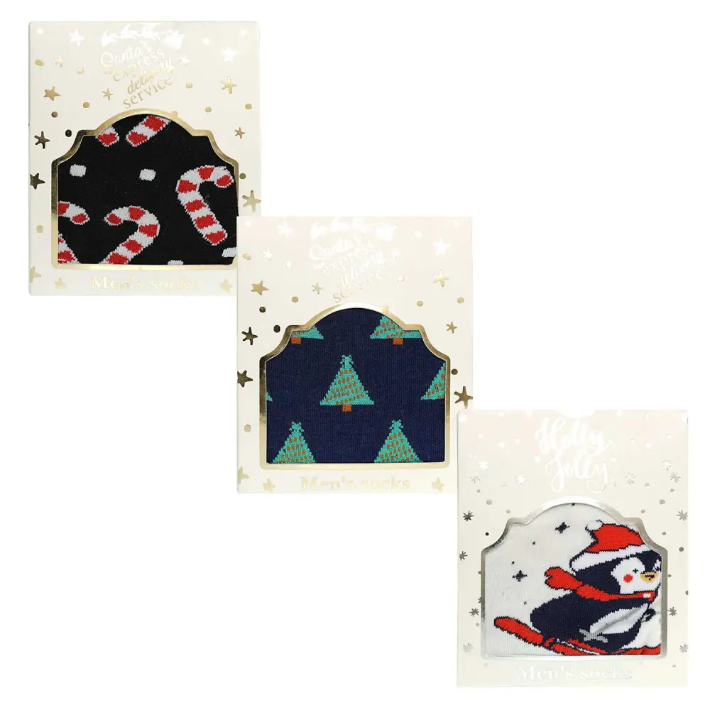 SOCKS IN A BOX MENS XMAS