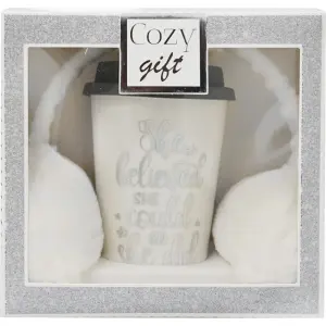 SET COZY GIFT XMAS SILVER