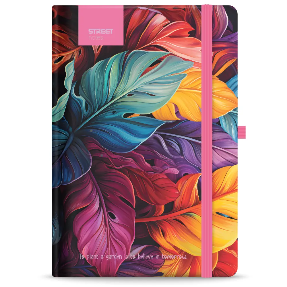 NOTES Z ELASTIKO FLOWERS PETAL B5 96L