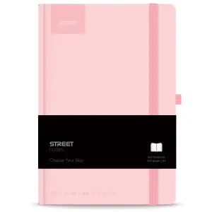 NOTES Z ELASTIKO PASTEL PINK A5 96L