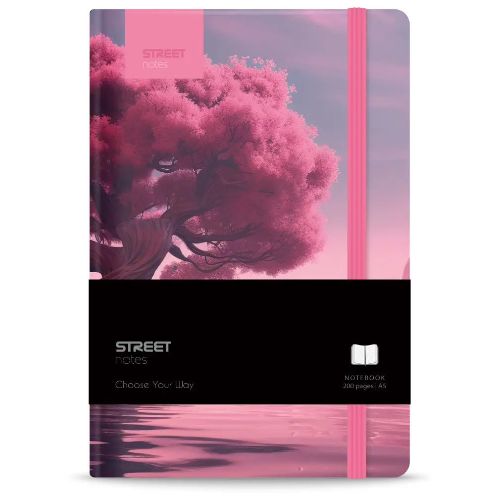 NOTES Z ELASTIKO TREES JOURNEY A5 96L