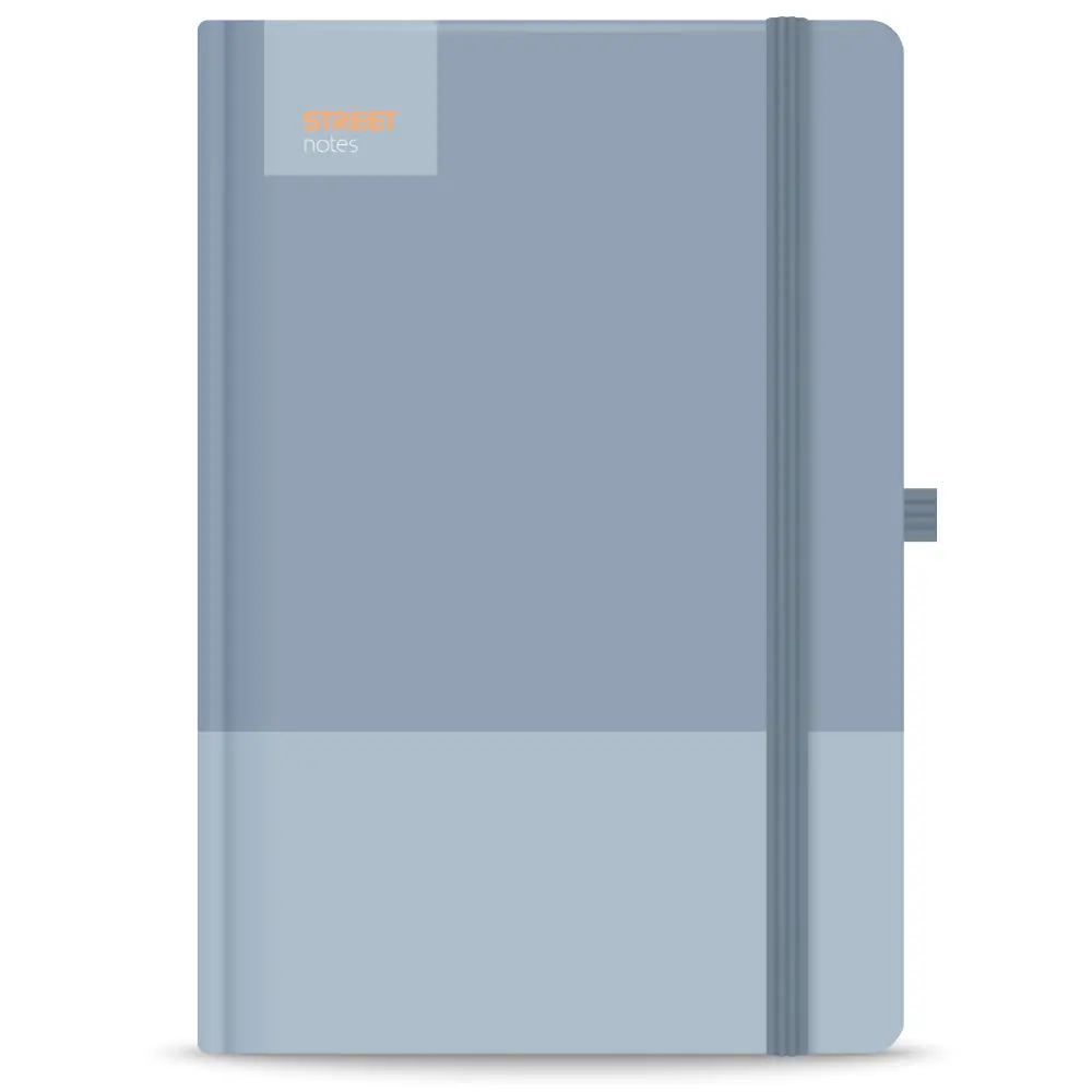 Notes with elastic casual blue b5 96l