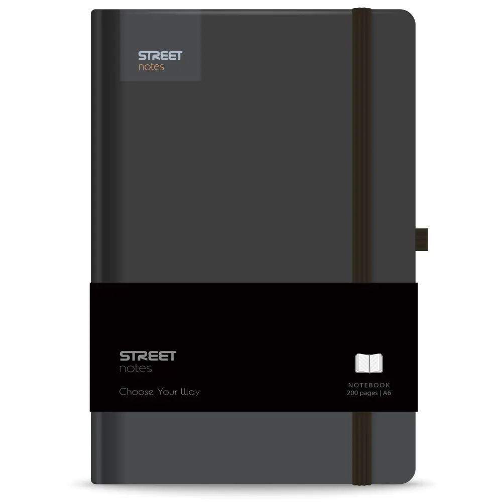 NOTES Z ELASTIKO CASUAL BLACK A6 96L